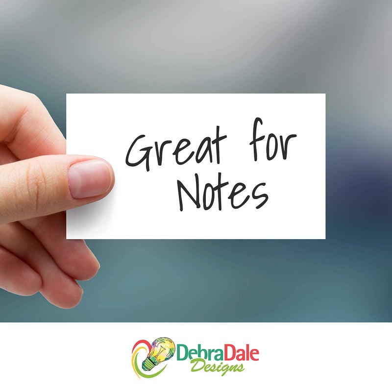 DEBRADALE DESIGNS Debra Dale Designs Blank Index Flash Cards - 1100 Pack - Made in USA - 2" x 3.5" - 90 lb Index - 5 Colors + white - Perfect for Teachers & Students - Ideal for Studying, Visual Learning Supplies - Image 2